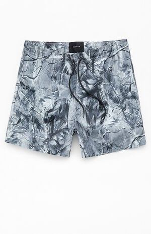 Grey Camo 4.5" Swim Trunks