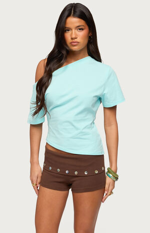 Mariee Asymmetric Off Shoulder Top image number 5