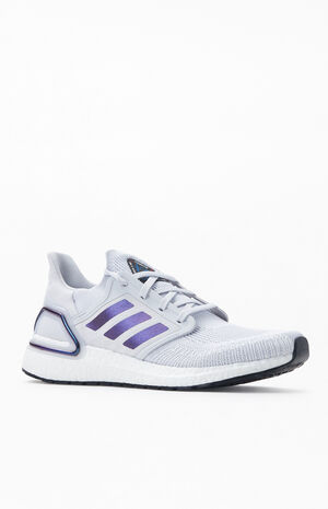 Grey & Purple Ultraboost 2.0 Shoes image number 1