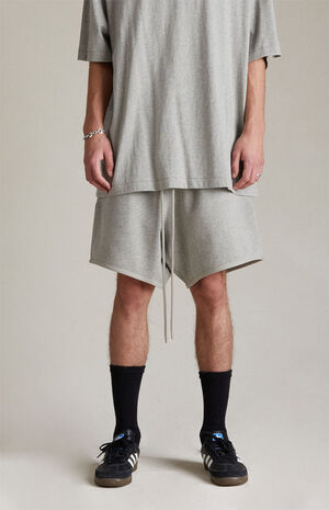 Dark Heather Oatmeal Sweat Shorts image number 1