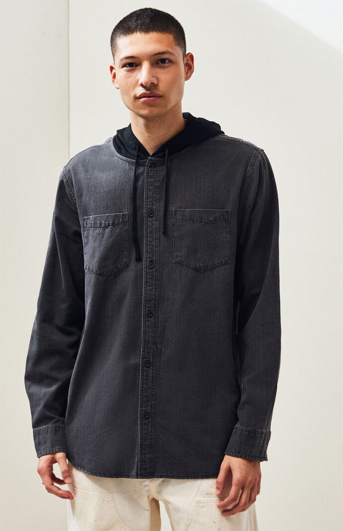 Codi Hooded Denim Shirt