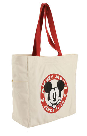 Mickey Mouse Classic Since 1928 Canvas Tote Bag image number 3