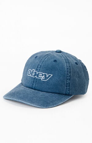 Slanted Pigment 6 Panel Strapback Hat image number 4