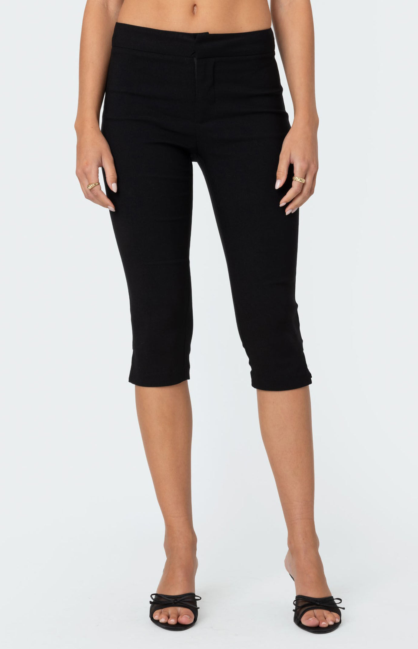 ショートパンツ [SORDI] Punching Capri Pants Edikted Sarafina Capri Pants | PacSun
