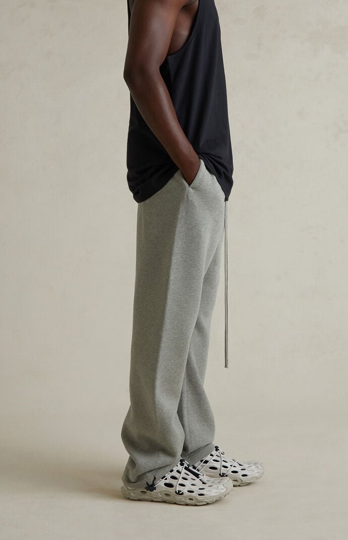Fear of God ESSENTIALS Concrete Heather Fleece Relaxed Sweatpants