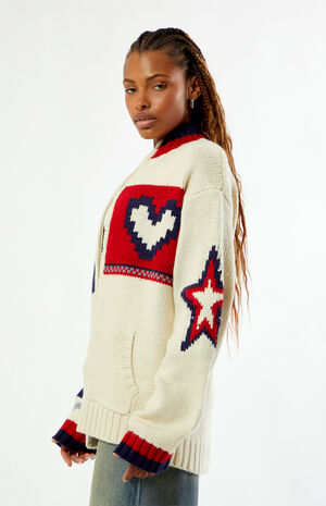 Beau Zip Up Oversized Cardigan image number 2