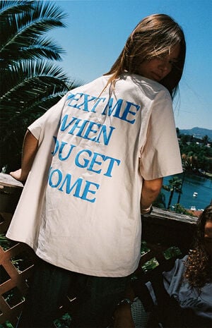 Bone Text Me When You Get Home T-Shirt image number 1