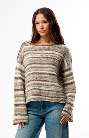 Sand Baklava Knit Sweater image number 1