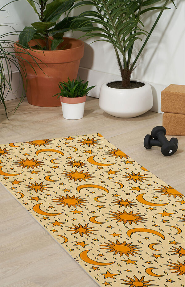 Doodle By Meg Vintage Sun & Star Yoga Mat