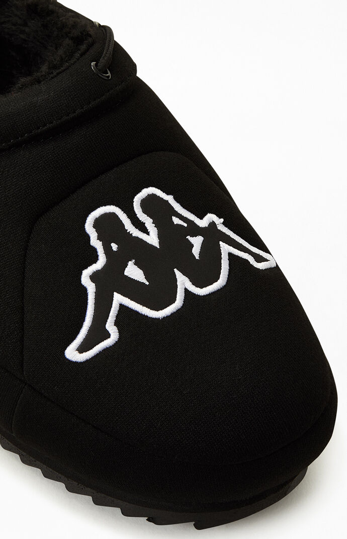 Black Logo Tasin Adjustable Slip-On Shoes
