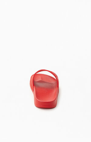 Women's Red Authentic Caesar Slide Sandals image number 3