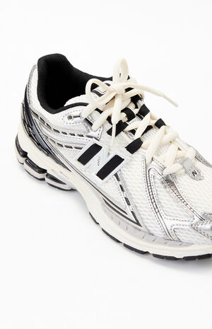 Silver Metallic & Black 1906R Shoes image number 6