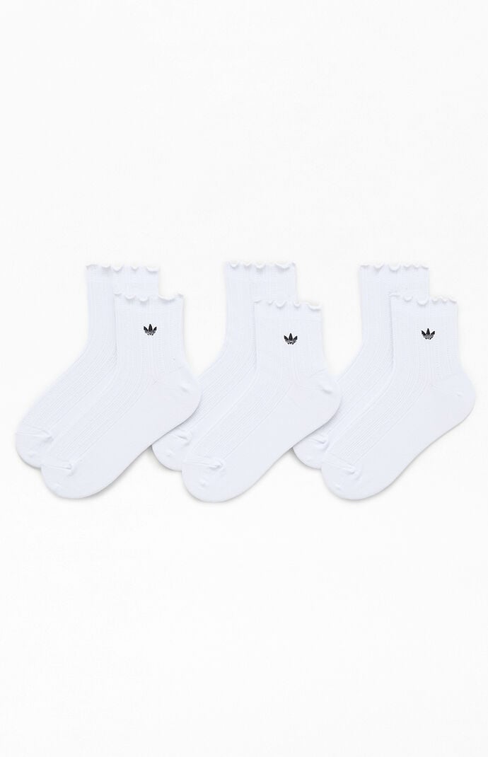adidas 3 Pack Originals Ruffle Socks
