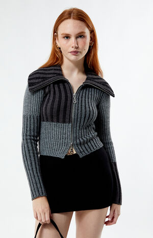 Creator Ribbed Knit Cardigan image number 3