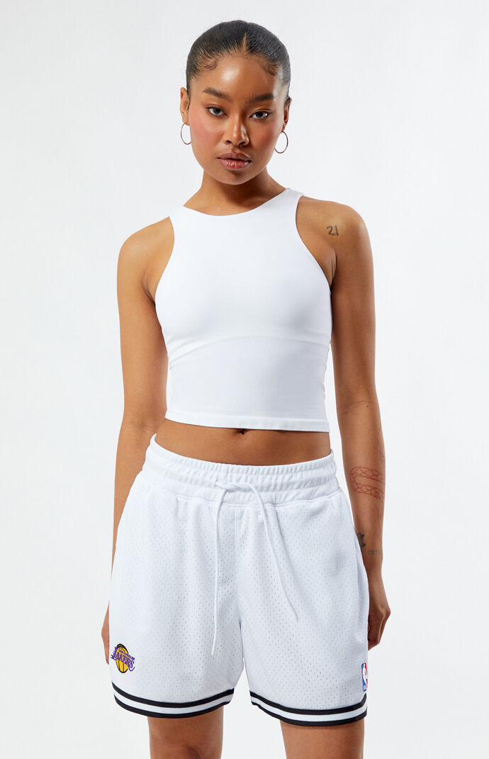 Lakers front logo shorts new arrivals
