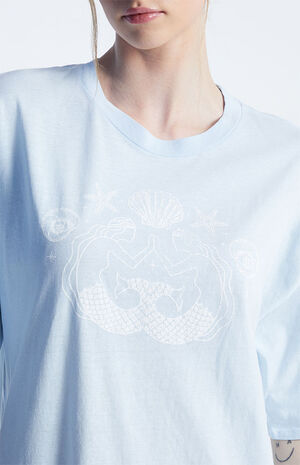 Mermaid Seashells Oversized T-Shirt image number 2