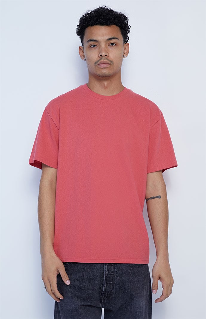 Basic red sales t shirt