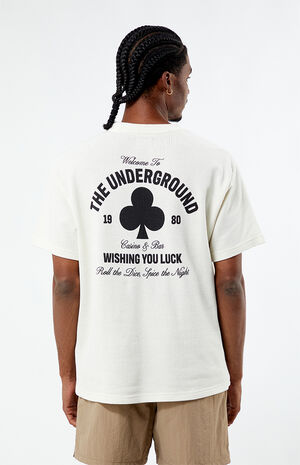 Clove Waffle Knit Oversized T-Shirt image number 4