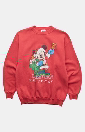 90s Mickey Christmas Kentucky Crew Neck Sweatshirt image number 1