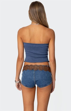 Laurier Distressed Knit Tube Top image number 4
