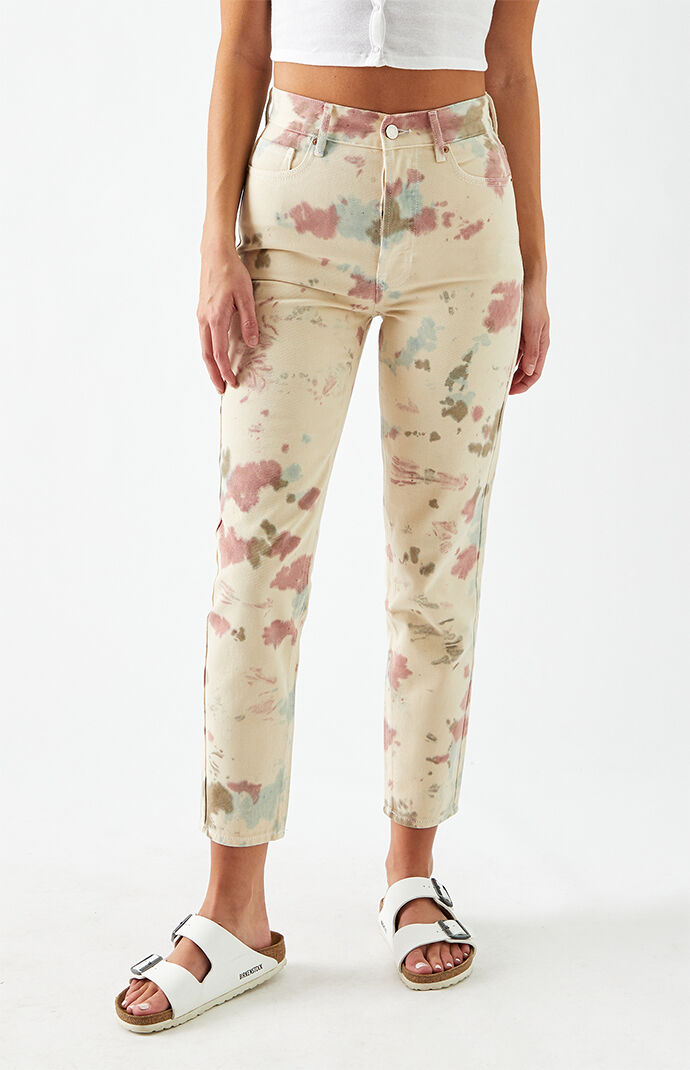 PacSun Tie Dye Ultra High Waisted Slim Fit Jeans PacSun
