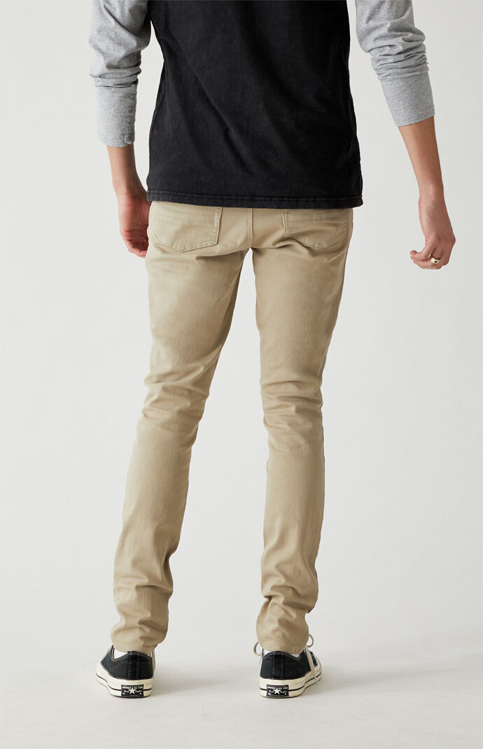 PacSun Khaki Stacked Skinny Jeans PacSun