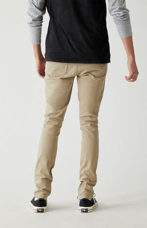 Khaki Stacked Skinny Jeans image number 4