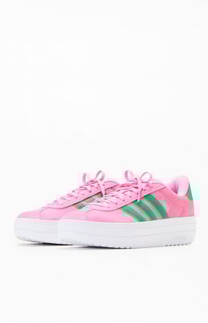 Women's Green & Pink VL Court Bold Sneakers image number 2