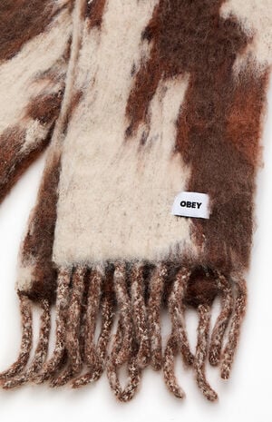 Max Cow Print Tassel Scarf image number 2