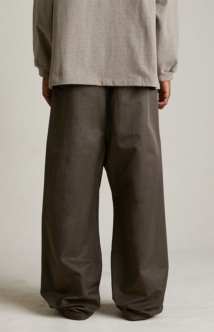 Fear of God Essentials Brown Textured Nylon Utility Pants Fear of God Essentials Brown Textured Nylon Utility Pants