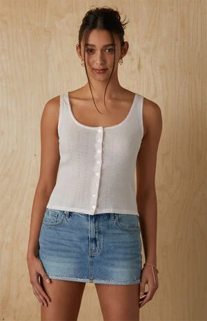 Chiara Pointelle Tank Top image number 1