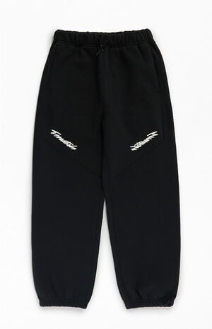 Kids Vintage Black Classic Moto Jogger Sweatpants image number 1