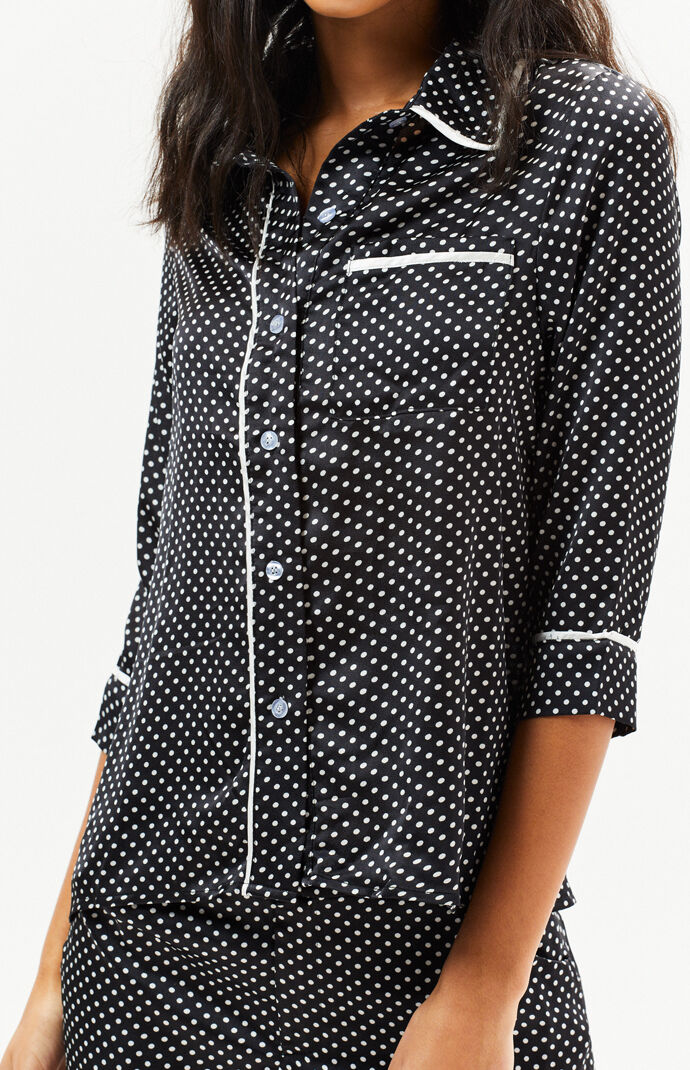 Pisa Contrast Button Blouse
