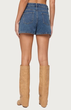 Milena High Rise Denim Shorts image number 3