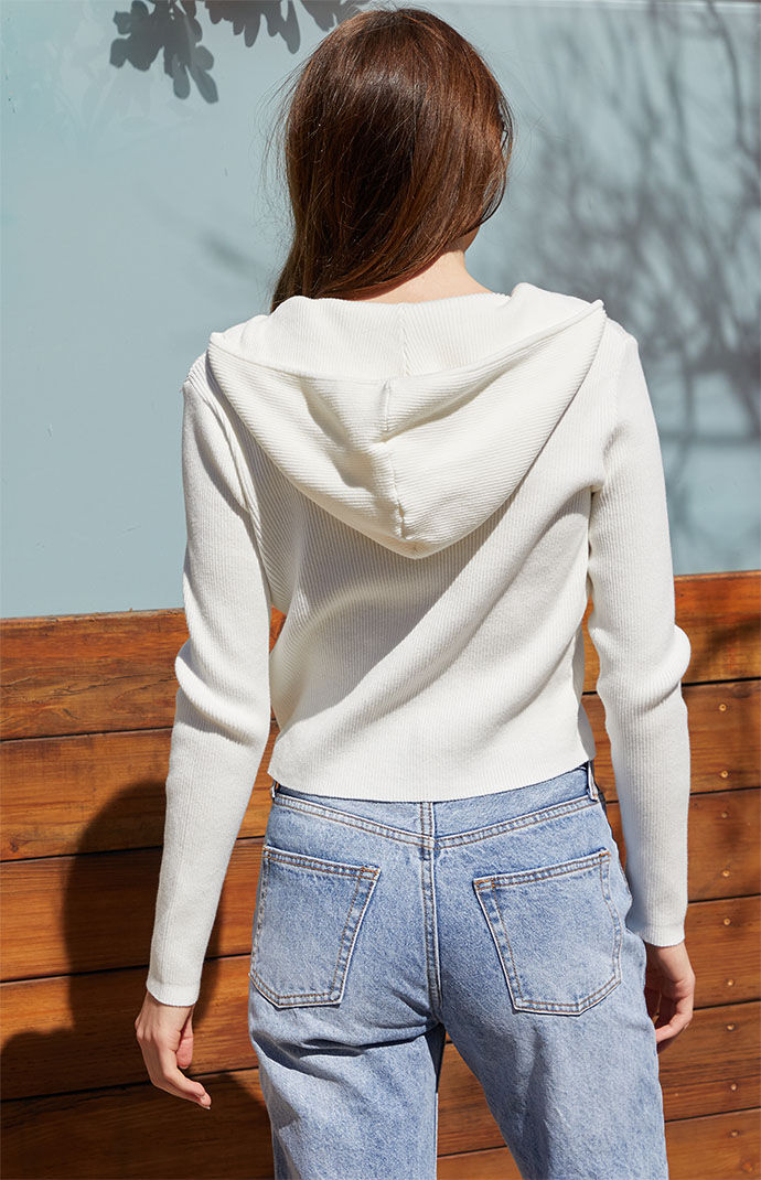 White arden hoodie clearance