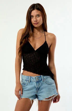 Bogus Question Superlow Loose Denim Shorts image number 1