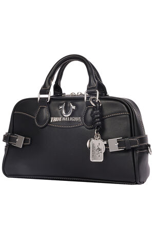 Black Brooks Smooth Belted Sachel bag image number 3