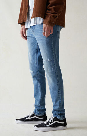 Comfort Stretch Indigo Skinny Jeans image number 4