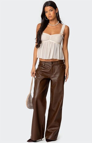 Tatiana Faux Leather Pants image number 1