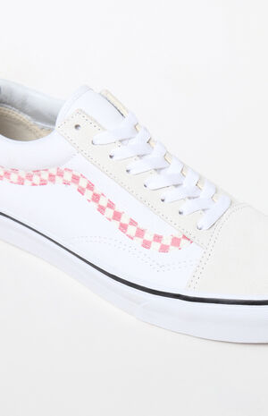 Sidestripe V Old Skool White Shoes image number 8