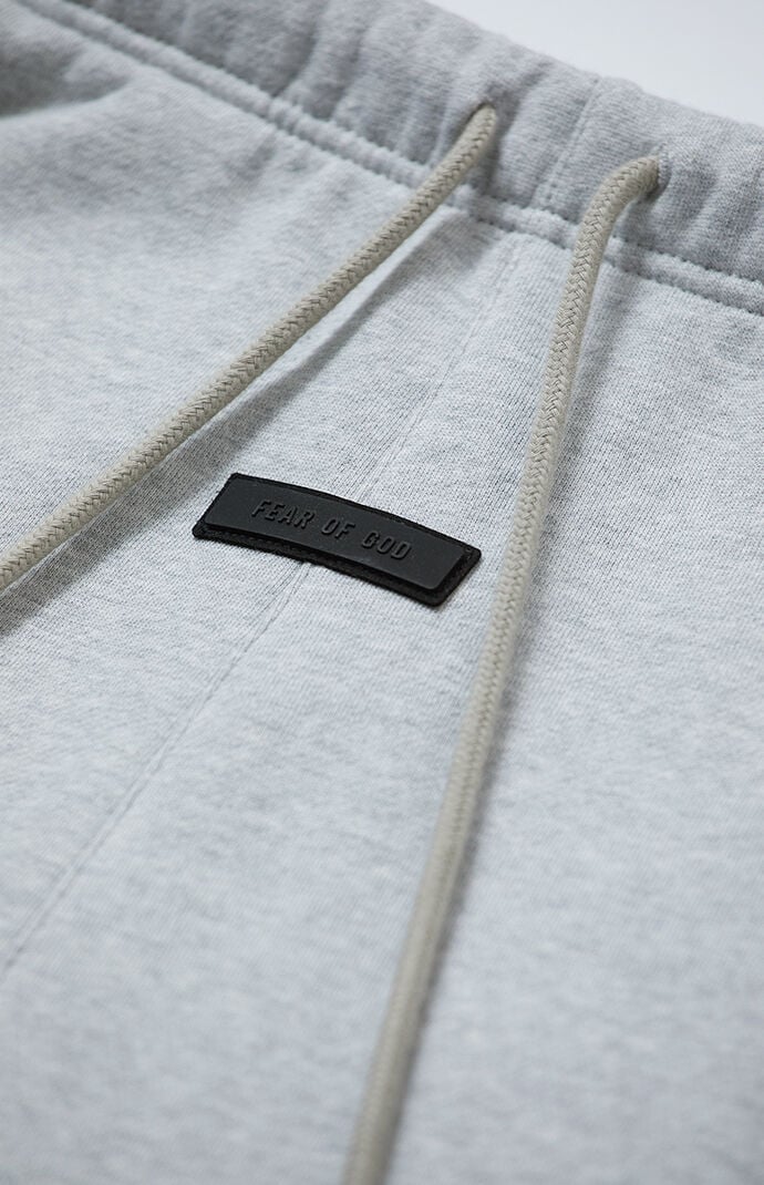 Fear of God ESSENTIALS Light Heather Grey Fleece Running Shorts
