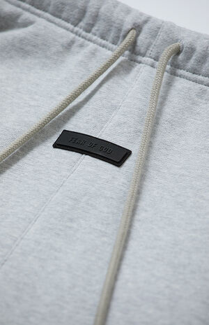 Light Heather Grey Fleece Running Shorts image number 7
