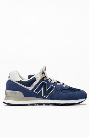 Women's Navy 574 Sneakers image number 1