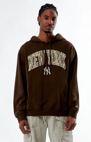 NY Yankees Floral Embroidered Hoodie image number 1