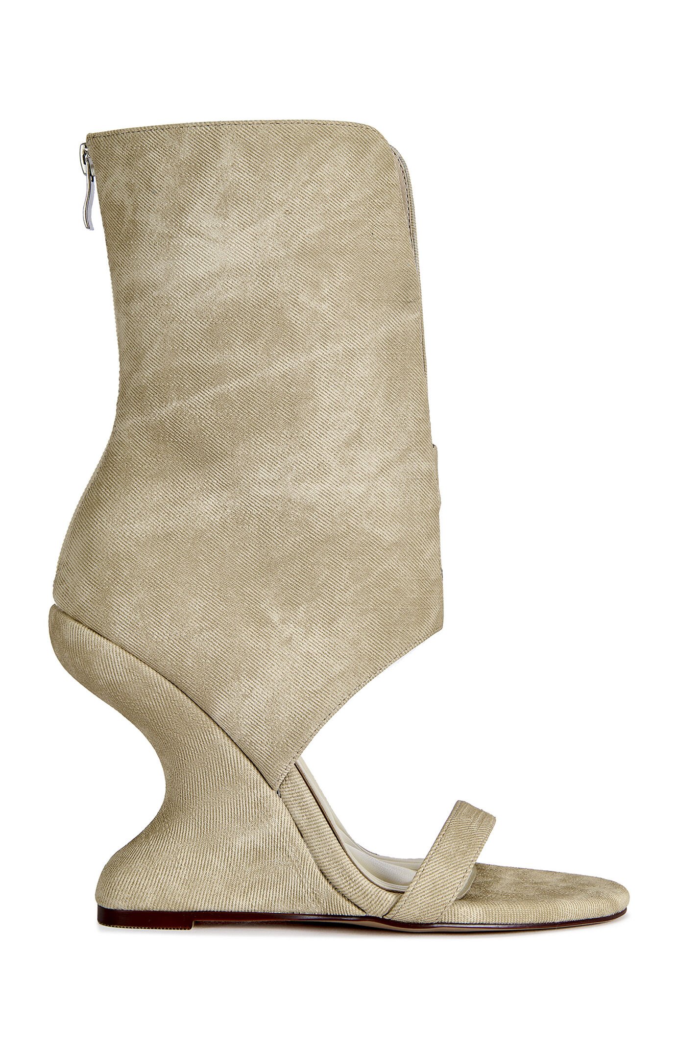 AZALEA WANG Women's Raffaello Beige Wedge Sandals