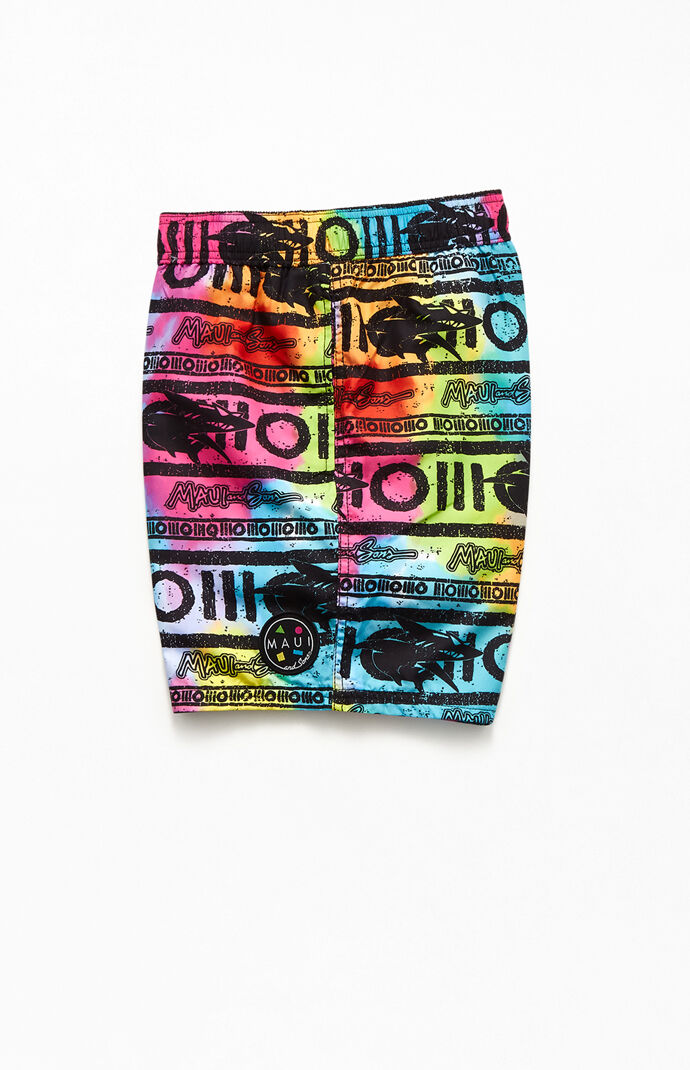 Twisted Script 17" Swim Trunks