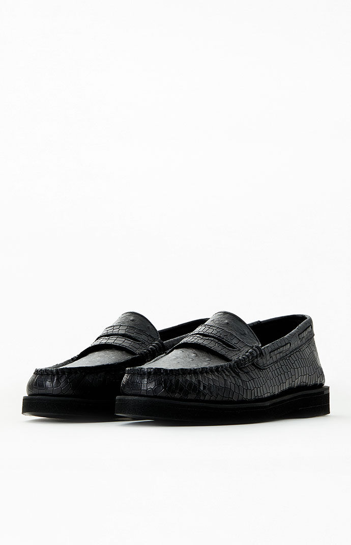 Sperry black top penny loafers