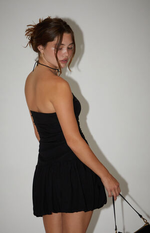 Tessa Strapless Bubble Mini Dress image number 3