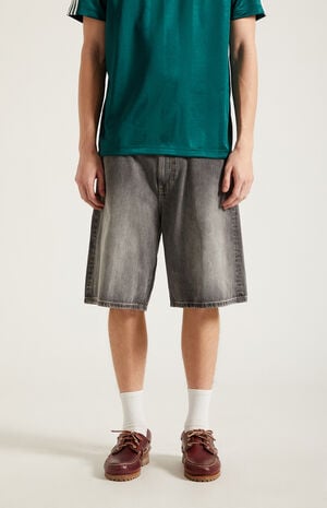 Parker Baggy Denim Shorts Black Wash image number 3