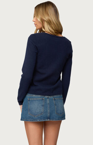 Demi Tie Front Knit Cardigan image number 3